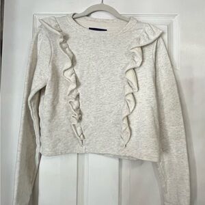 Ruffle sweatshirt top
